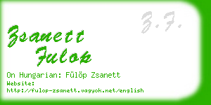 zsanett fulop business card