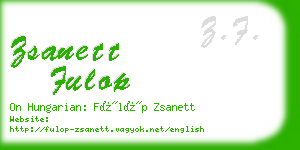 zsanett fulop business card